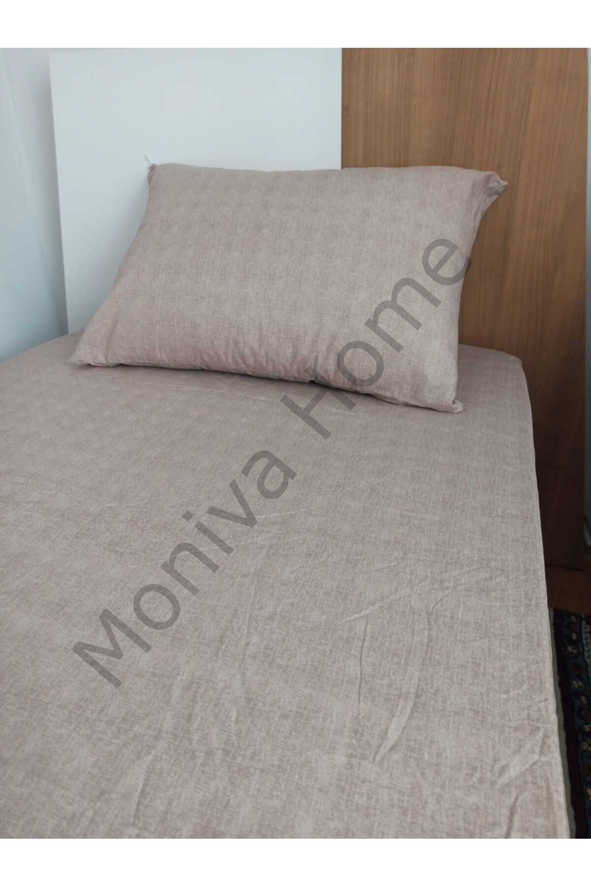 Moniva Home Pamuklu Tek Kişilik Lastikli Çarşaf Takımı 100x200 cm